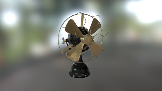 GE Pancake Fan 3D Model