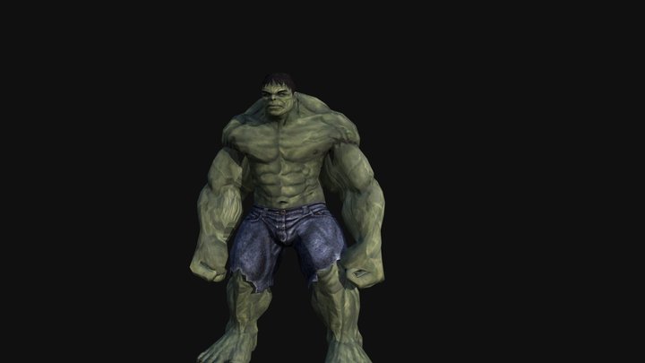 Hulk Jump 3D Model