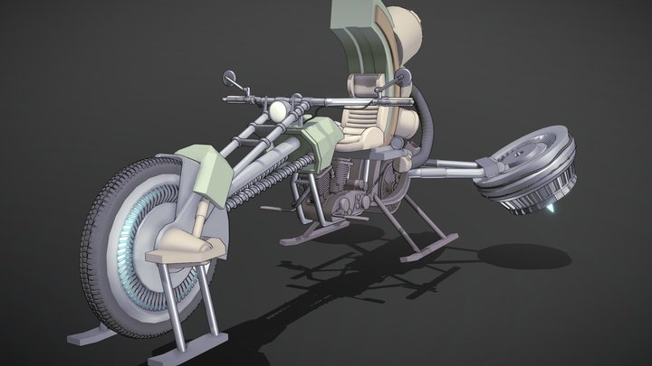 Сoursework_XYZ_Motorbike 3D Model