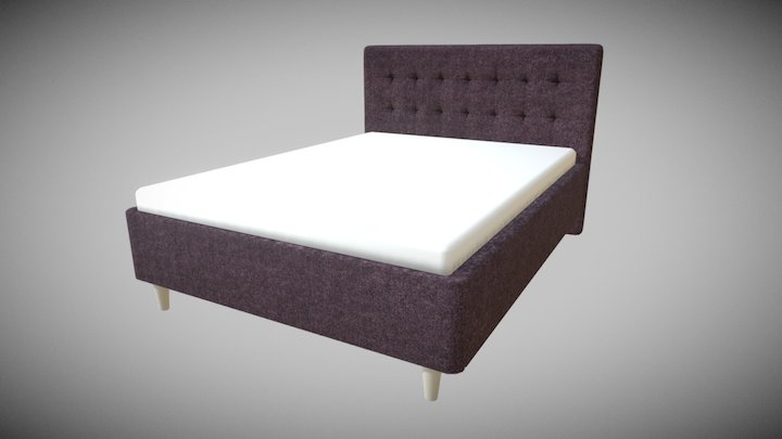 [PBR] Modern Bed Benet 3D Model