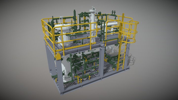 APP-Skid-Oil&Gas 3D Model