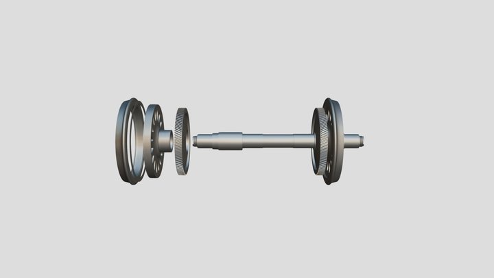 Колесная пара ВЛ80с 3D Model