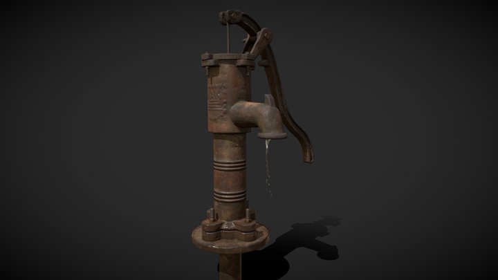 Old Water Nal Low-poly 3D model 3D Model