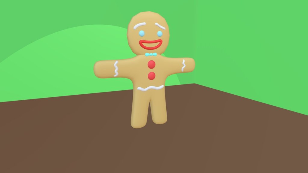 Gingerbreadman - 3D model by Milo Monzon (@monmilo9) [cac5546] - Sketchfab