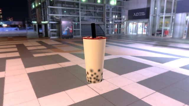 Pearl Milk Tea 3D Model