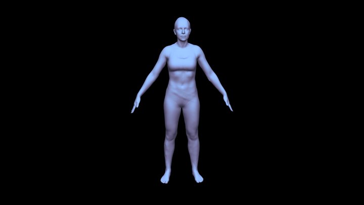 3D Female Body Model 3D Model