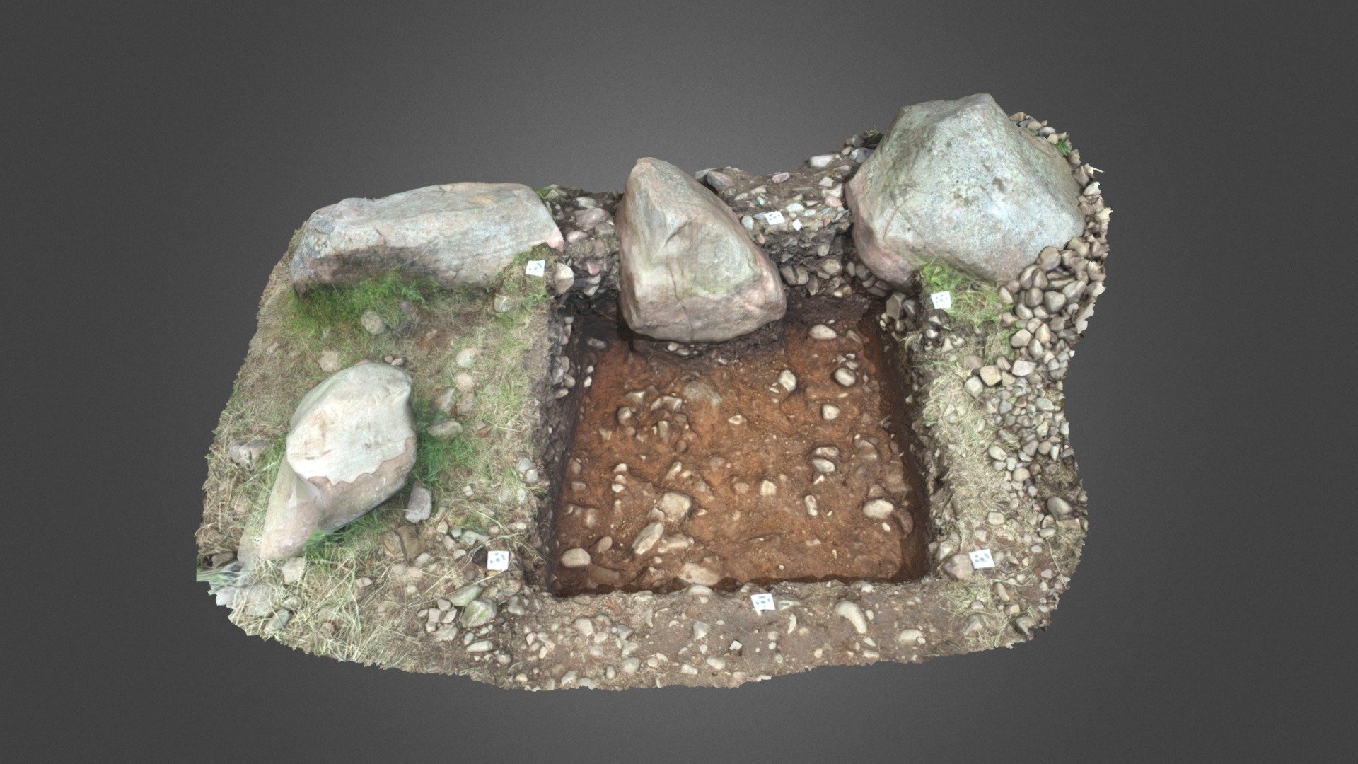 CLT22 Trench 1 Middle slot - 3D model by DigVentures [cac62fb] - Sketchfab