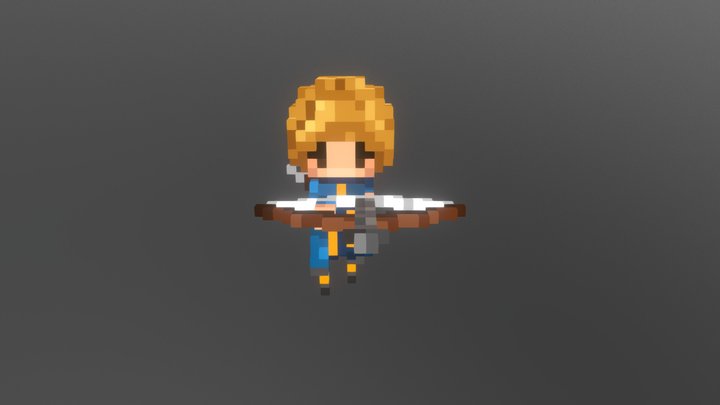 Human Archer Test 3D Model