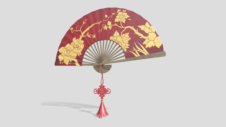 Chinese Fan 3D Model