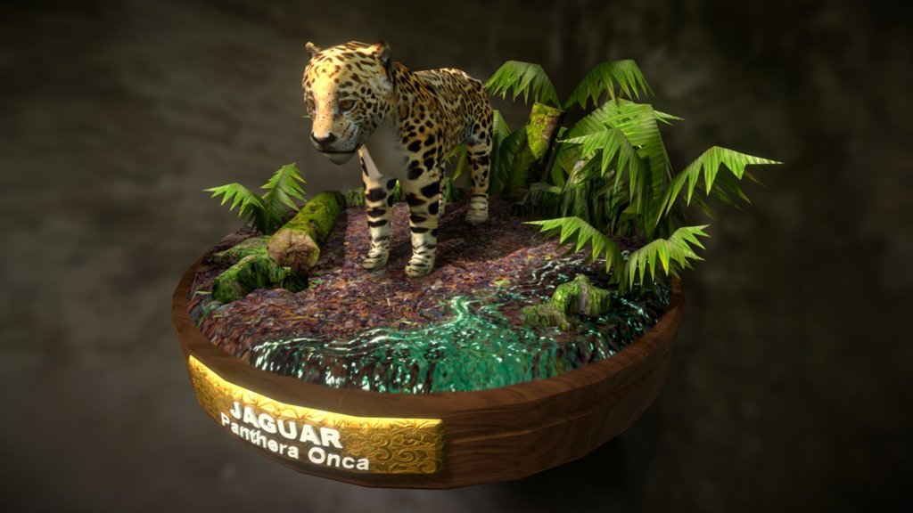 jaguar habitat diorama