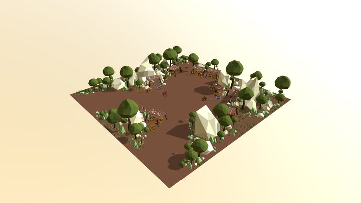 Iron Mine Tile 3D Model