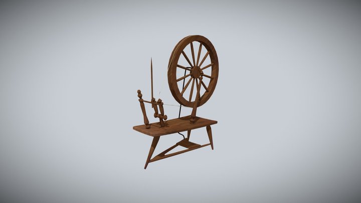 SpinningWheel 3D Model