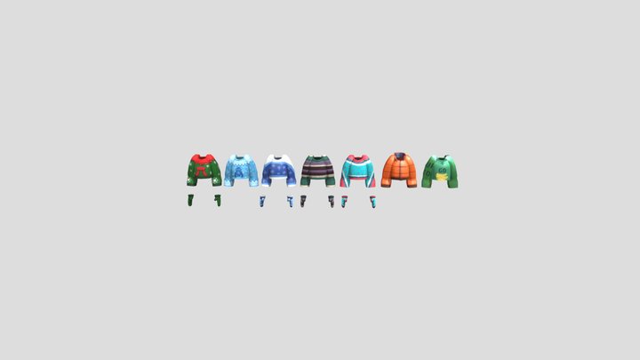 Gorilla Tag Sweaters and Mittins Pack – Gratis 3D-model STL