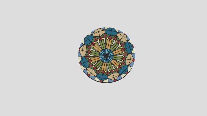 Rose Window 3D Model