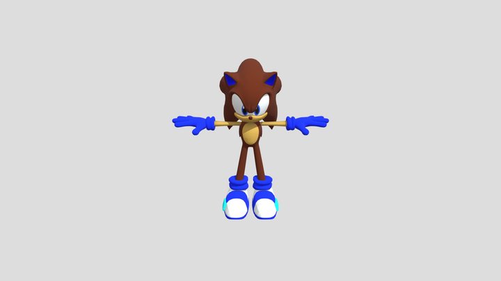 Davi The Hedgehog 3D Model
