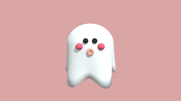 A Cute Ghost 3D Model