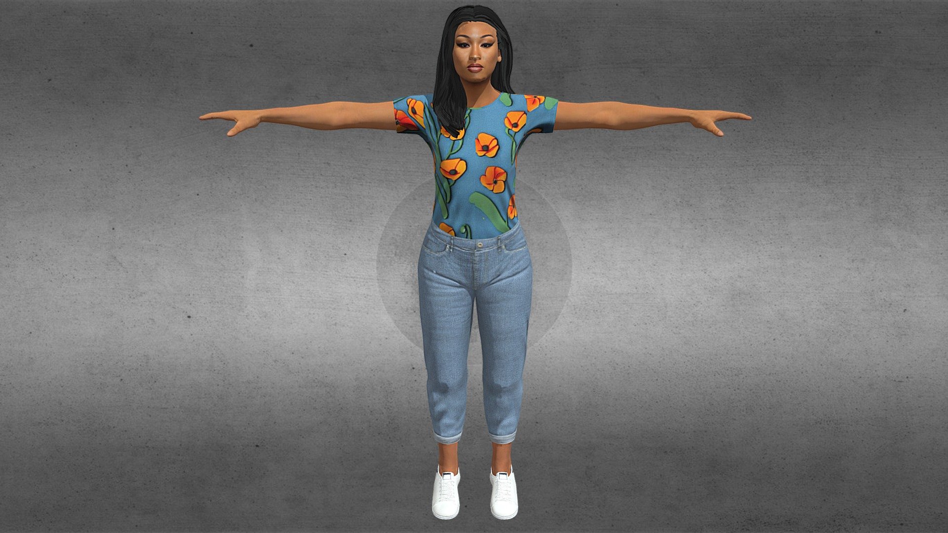 Megan Thee Stallion Avatar - 3D model by Jasnoor Singh🔺 (@jasnoor.harry ...