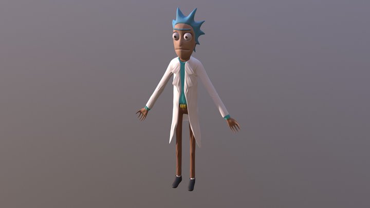 Rick model from Rick and Morty 3D Model