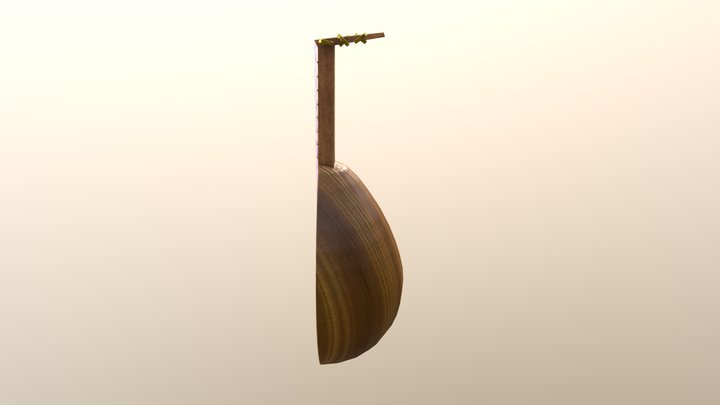 Magicians Lute 3D Model