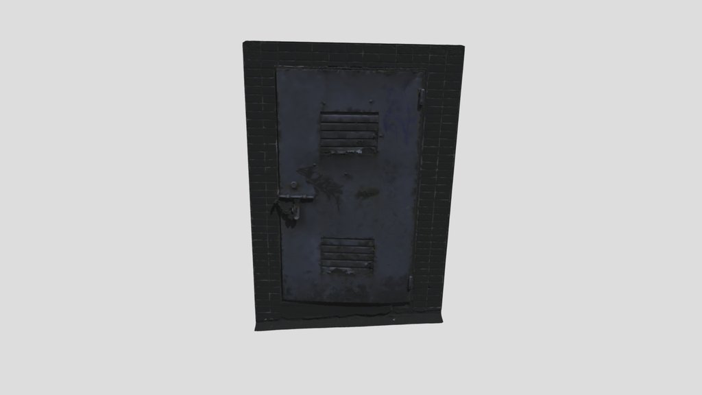 Scan Old Metal Door