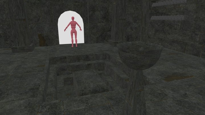 3d Enviremont  Dugeon Tomb 3D Model