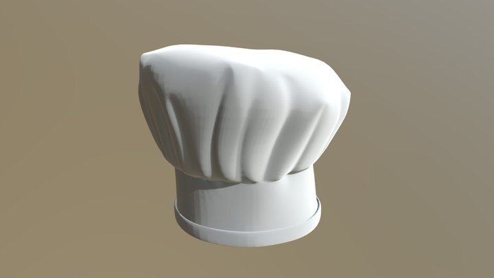 Chef Hat 3D Model