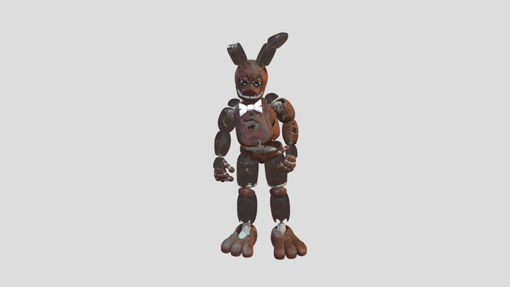 Withered Springbonnie fnaf blender V3 3D Model