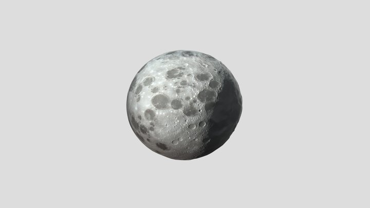 A 3d model of the moon – Modello 3D gratuito STL