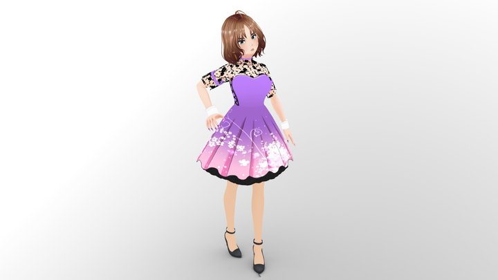Belle Rodgers - vRoid Model - Static Statue- 003