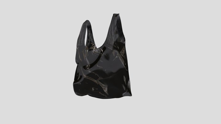 Plastic bag (rigged) 3D Model
