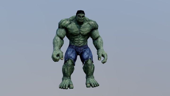 Simple Hulk Animation 3D Model