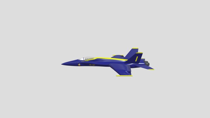 F-18 (Blue Angels) 3D Model
