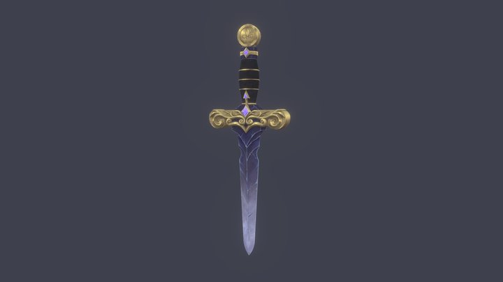 [Student Work] Fantasy Dagger 3D Model