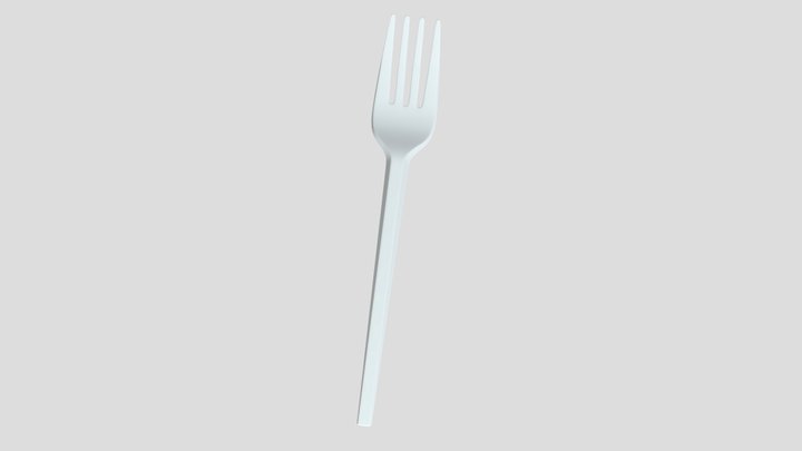 Plastic fork 3D Model