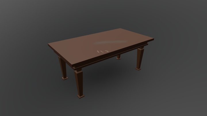 Household Props Challenge Day 2: Table 3D Model