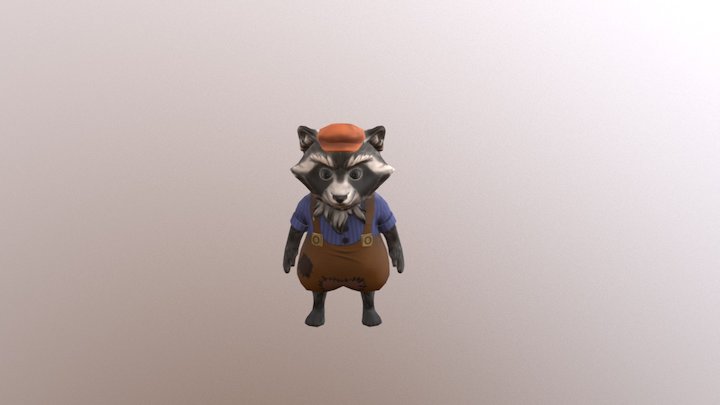 Racoon 3D Model