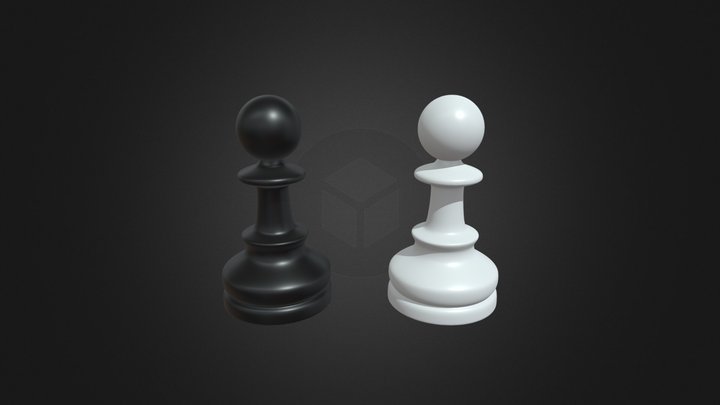 Chess Pawns 3D Model