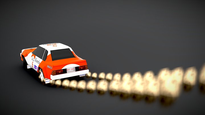 Group B Rally Car | Generic Game Ready Low Poly 3D Model