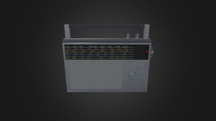 Radio 3D Model