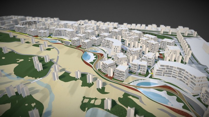 Ayla Golf Residences Masterplan 3D Model