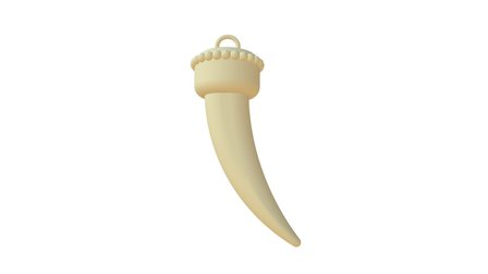 Fang Pendant 3D Model