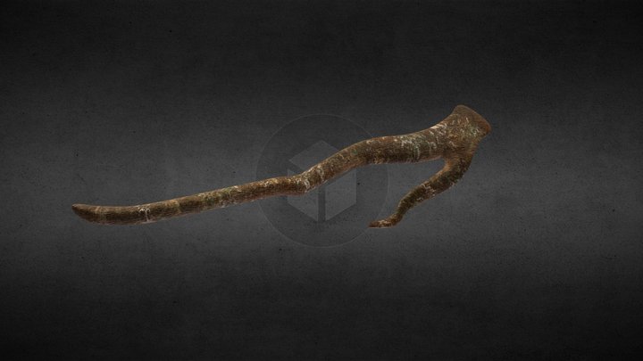 Txtured Branch 3D Model