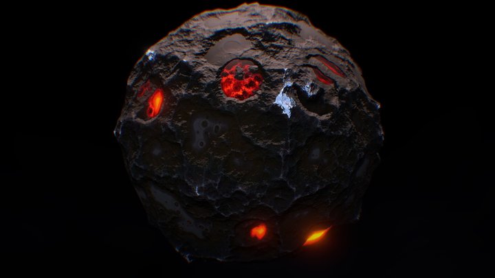 Magma Planet 3D Model