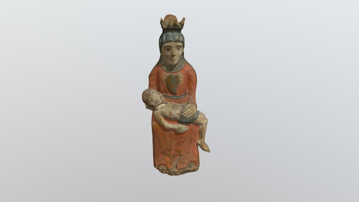 Sopulingoji Dievo Motina Marija – Pieta. XIX a. 3D Model
