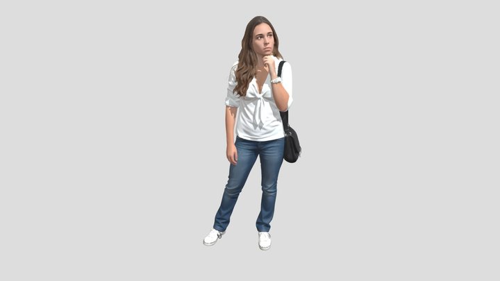 Pondering In White – Modello 3D gratuito STL