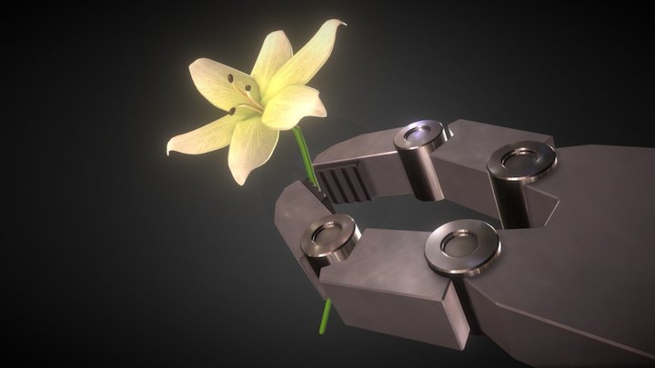 Steel & Flower 3D Model