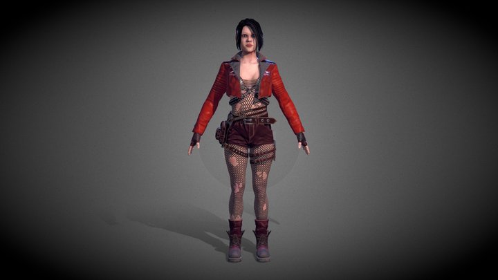 Hellen - Videogame Character 3D Model