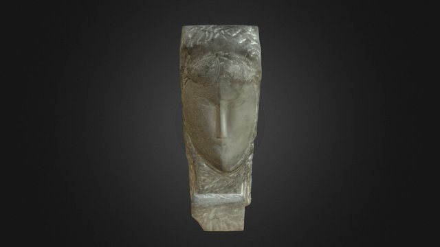 Sculpture Tête de femme, Amédéo Modigliani 3D Model