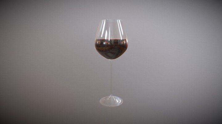 Wine Glass 3D Model