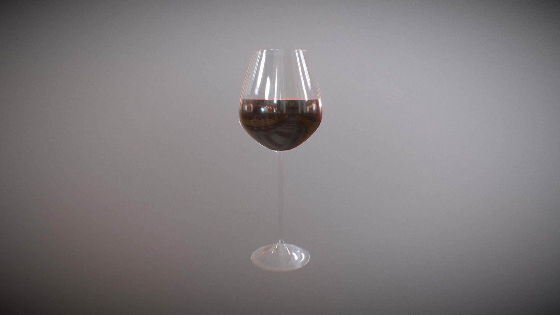 3D model Wine Glass - This is a 3D model of the Wine Glass. The 3D model is about a glass of wine.